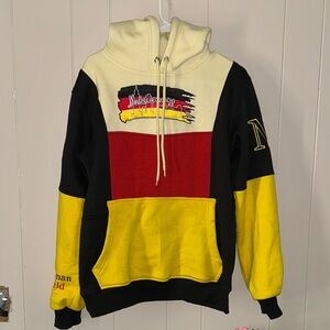 Colorblock Hoodie with Embroidered Logo